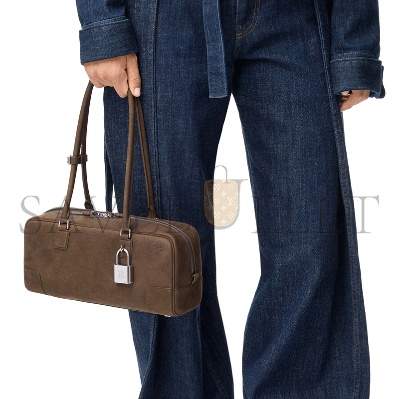 LOEWE AMAZONA 31 CROPPED BAG IN GRAINED NUBUCK A039N31X04 (30.5*15*9cm)